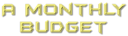 a monthly budget